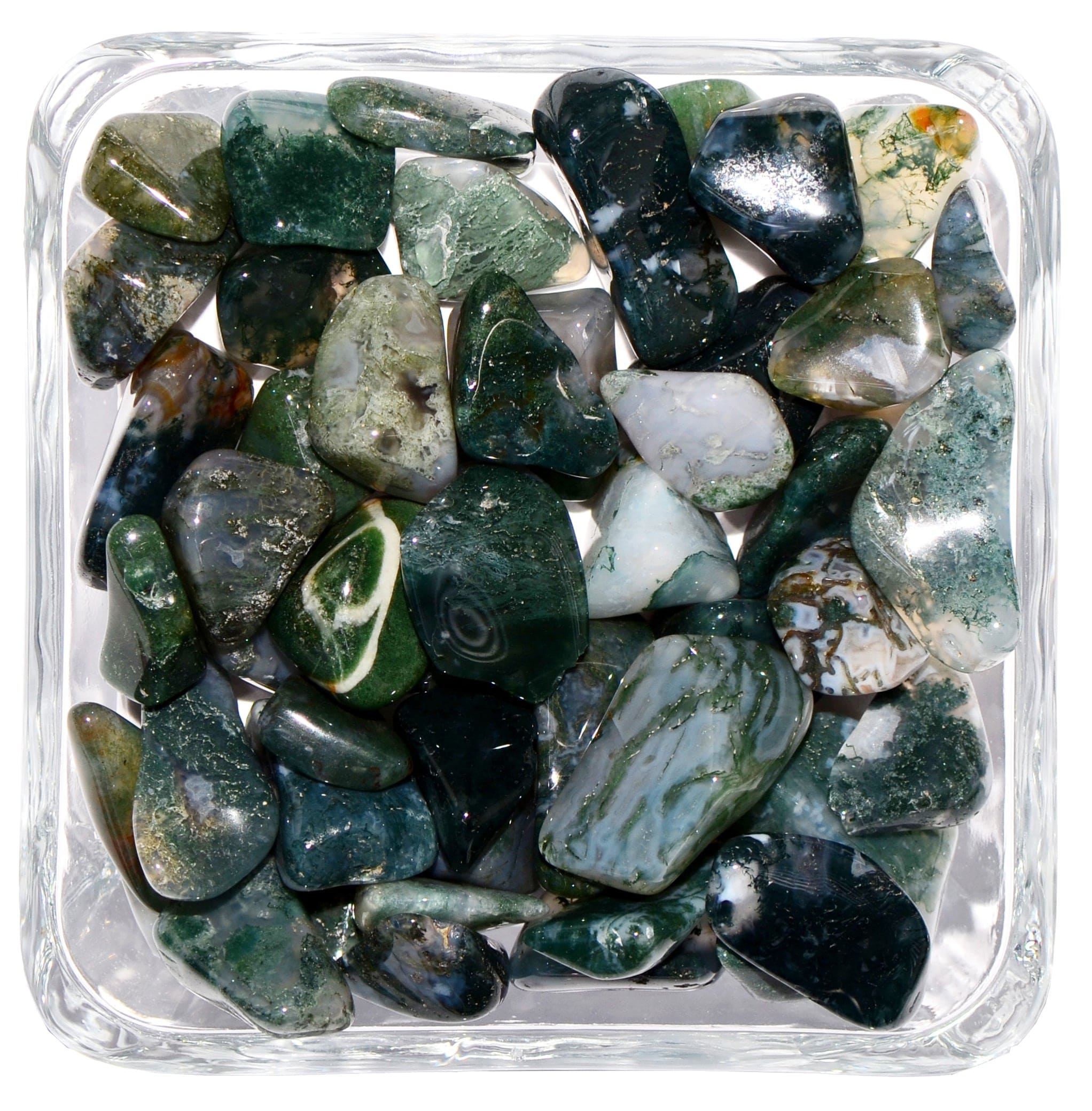 Green on sale moss agate