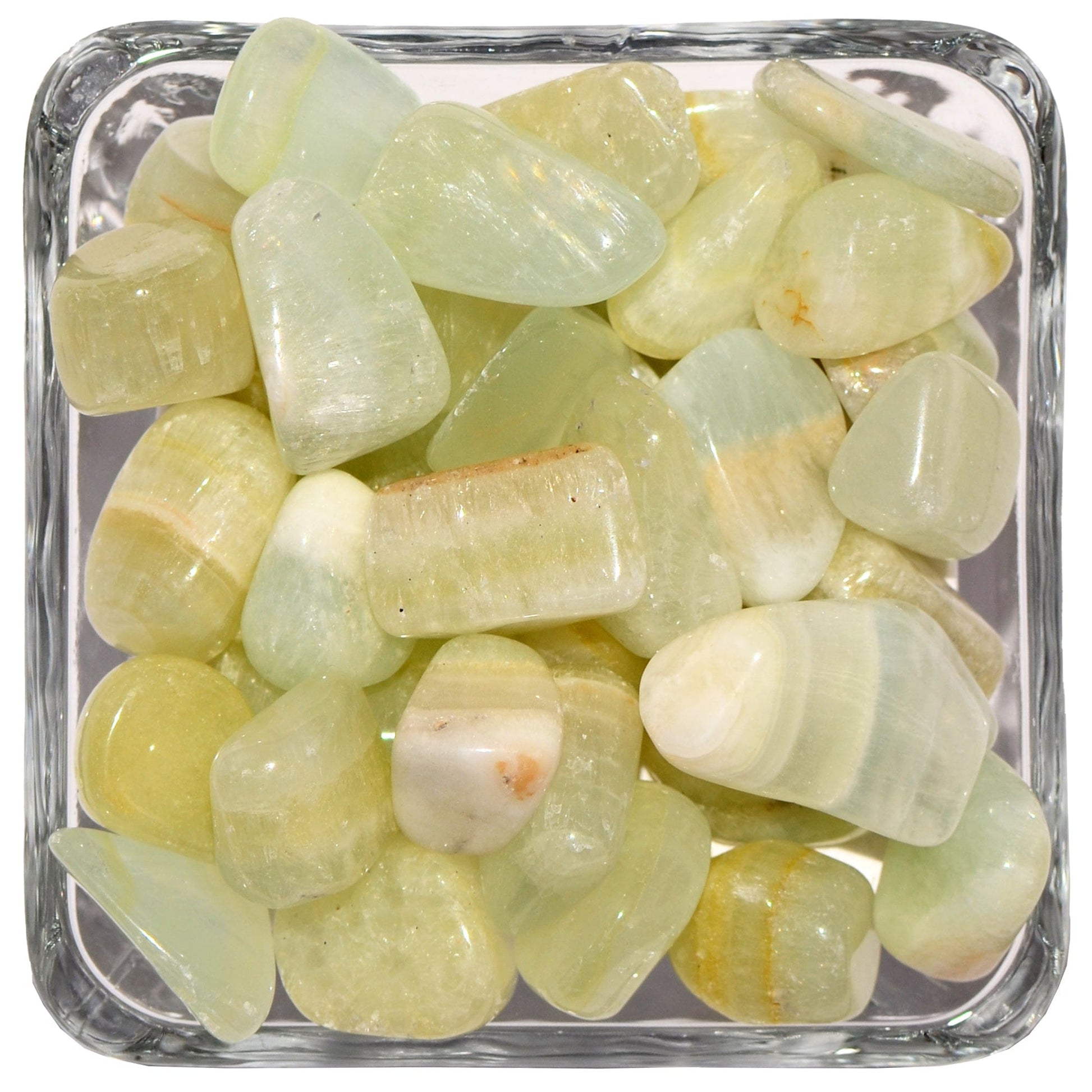 Green Calcite Tumbled Stone - Small - Polished