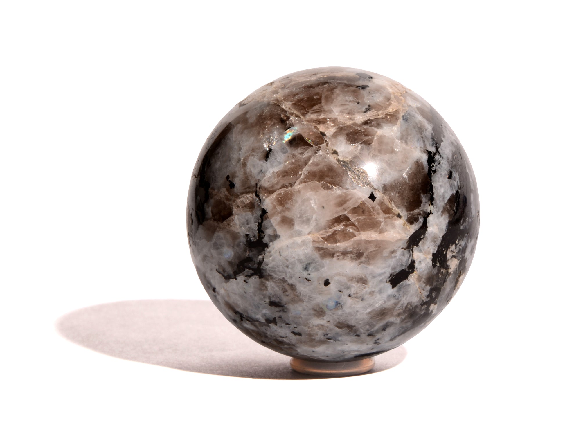 Rainbow Moonstone Sphere - Polished