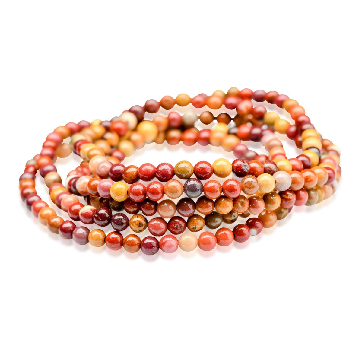 Mookaite Jasper Beaded Bracelet - Small Beads