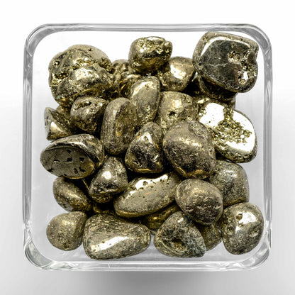 healing crystals: pyrite tumbled stones