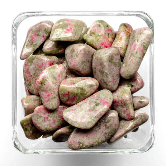 Pink Thulite Tumbled Stone - Polished