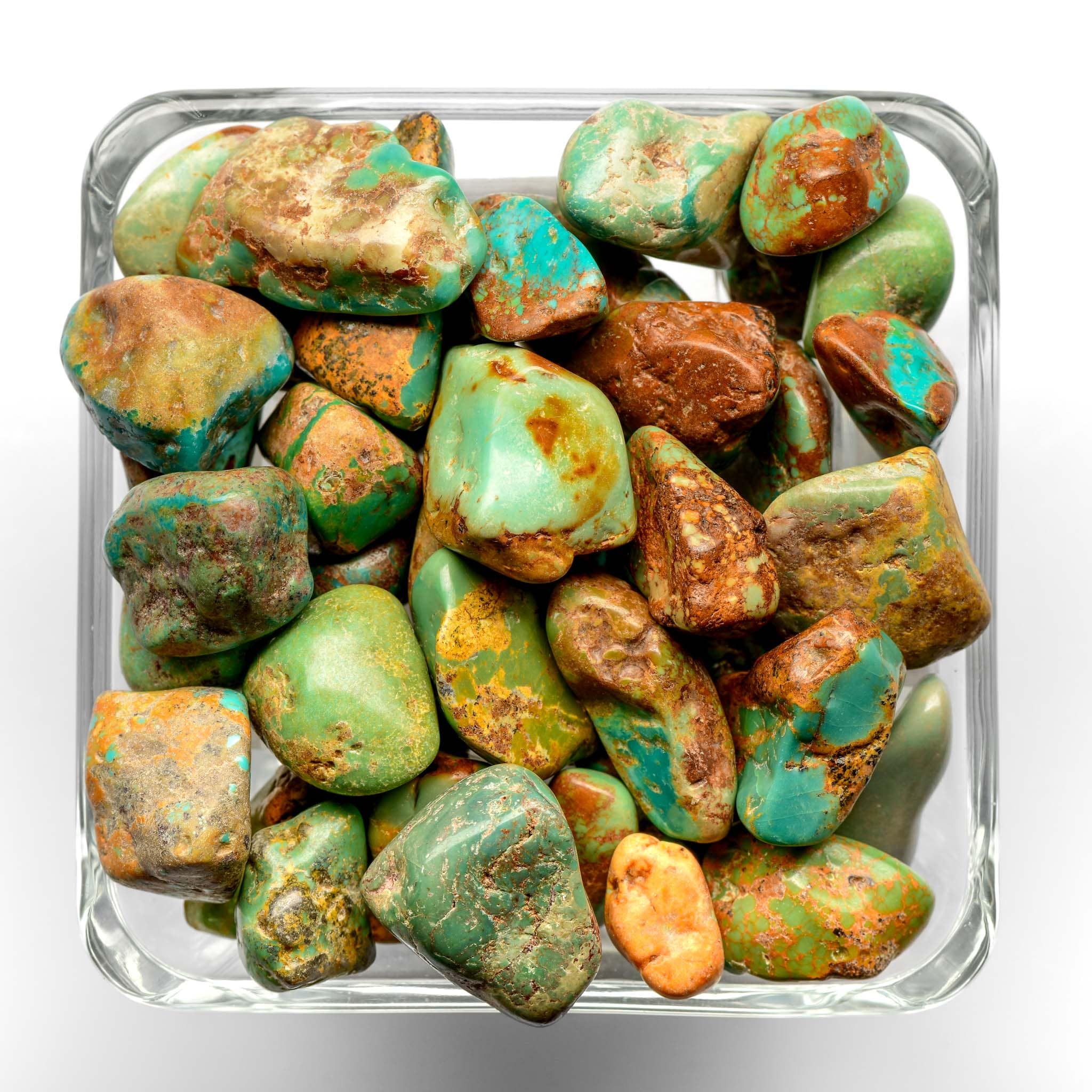 Tumbled turquoise store stones