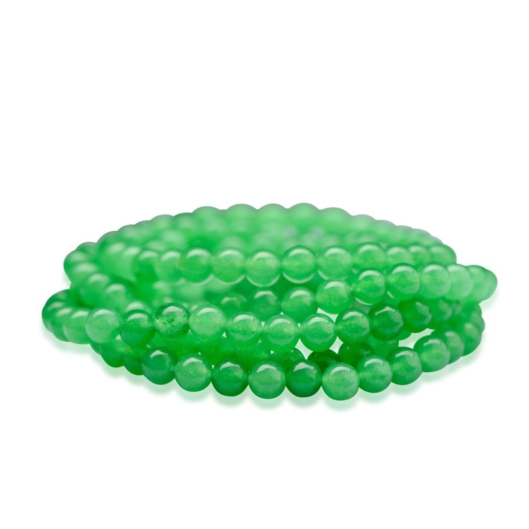 healing crystal jewelry: green aventurine crystal bracelet - Small Beads