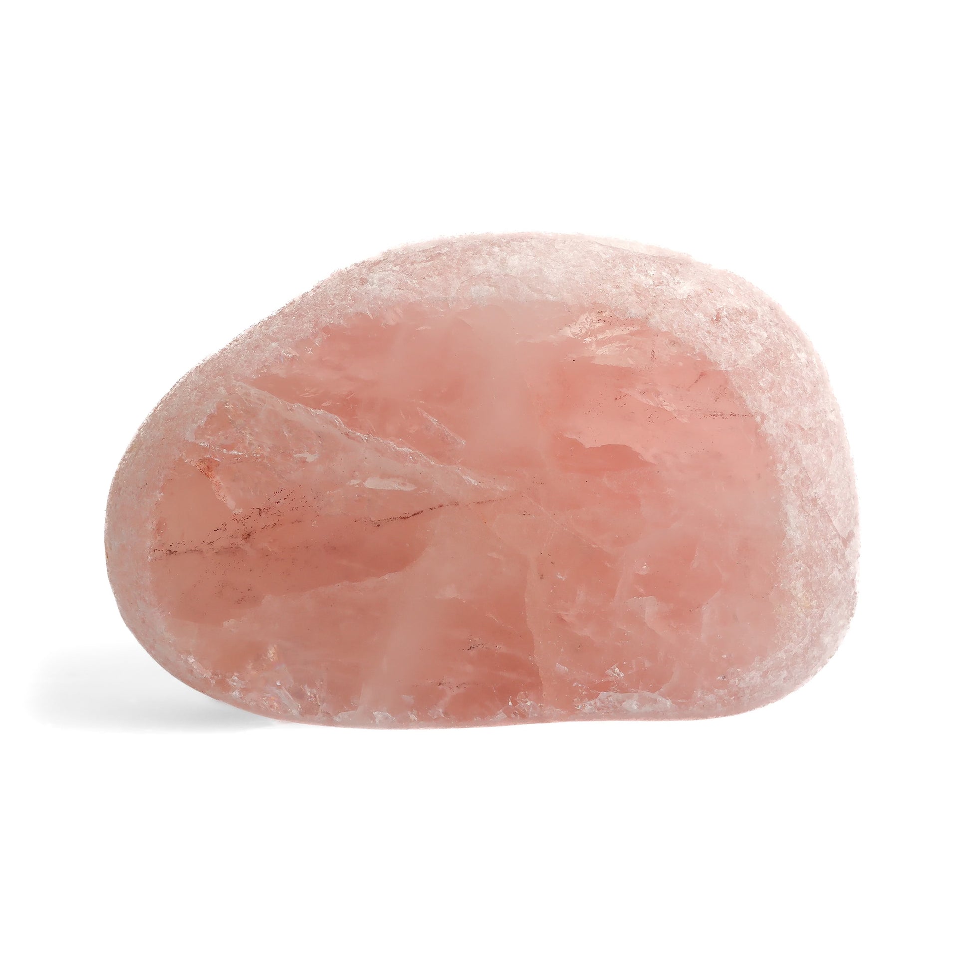 Rose Quartz Crystal Window - Polished Face