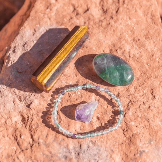 Focus Bundle: Tiger Eye - Fluorite - Amethyst