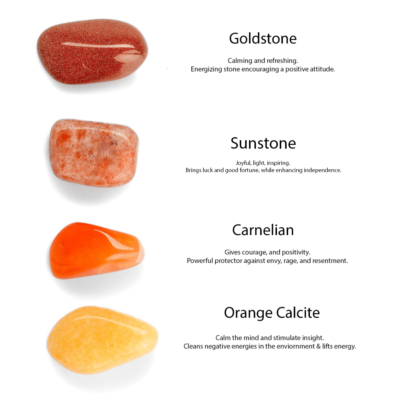 Orange best sale chakra stones