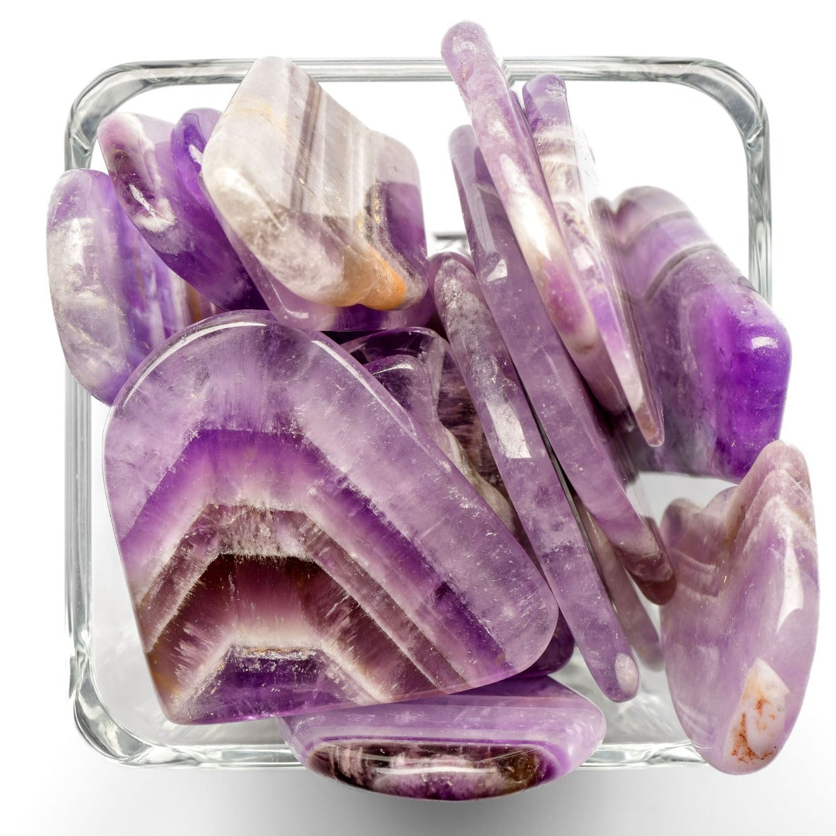 healing crystals: ametrine slice tumbled stone