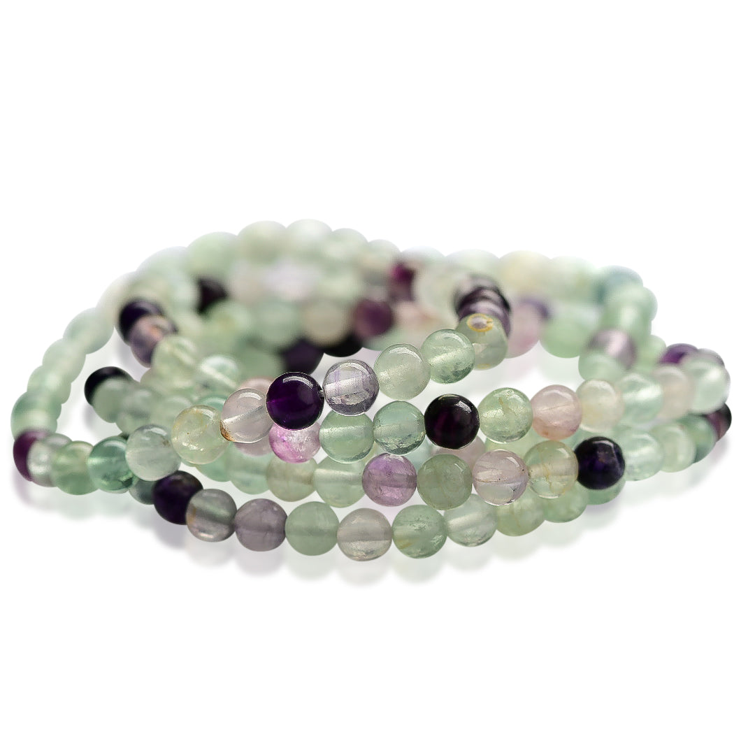healing crystal jewelry: fluorite crystal bracelet