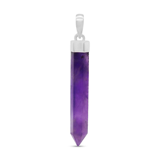 Sterling Silver Amethyst Point Pendant