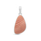 Pink Opal Sterling Silver Pendant - Free Form