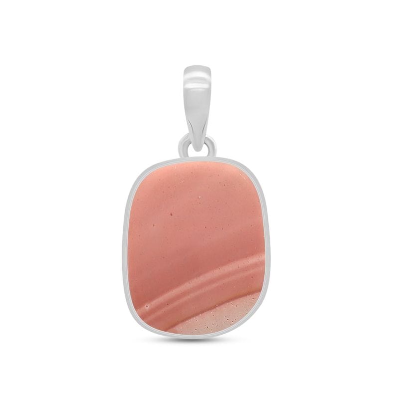 Pink Opal Sterling Silver Pendant