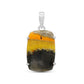 Bumble Bee Jasper - Sterling Silver Pendant - Rectangle