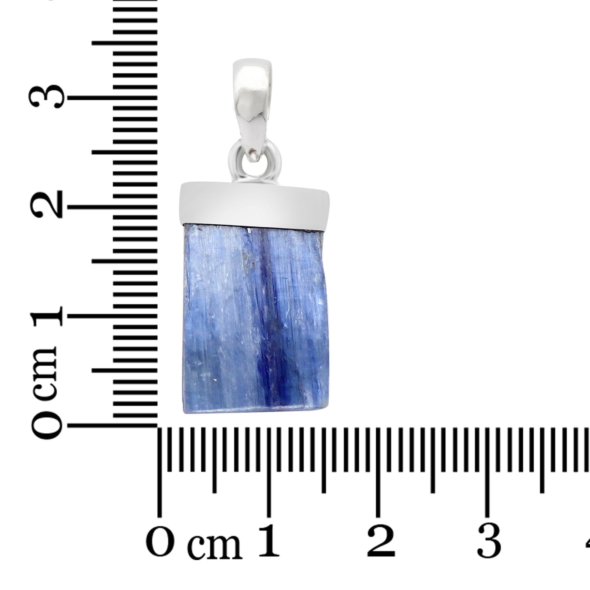 Raw Blue Kyanite Sterling Silver Pendant