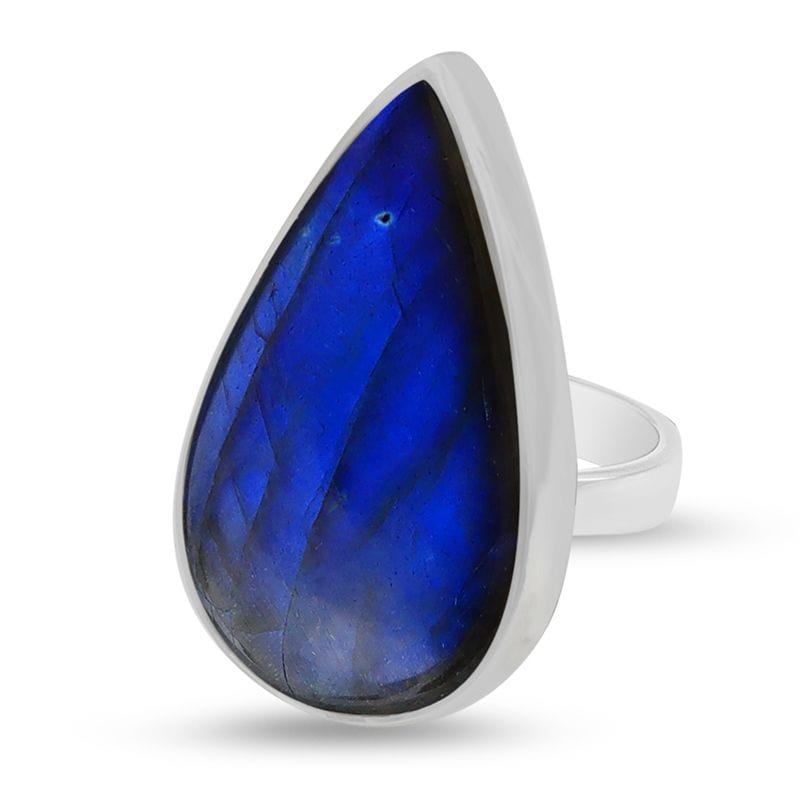 Labradorite Sterling Silver Adjustable Ring