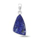 lapis lazuli rough sterling silver pendant