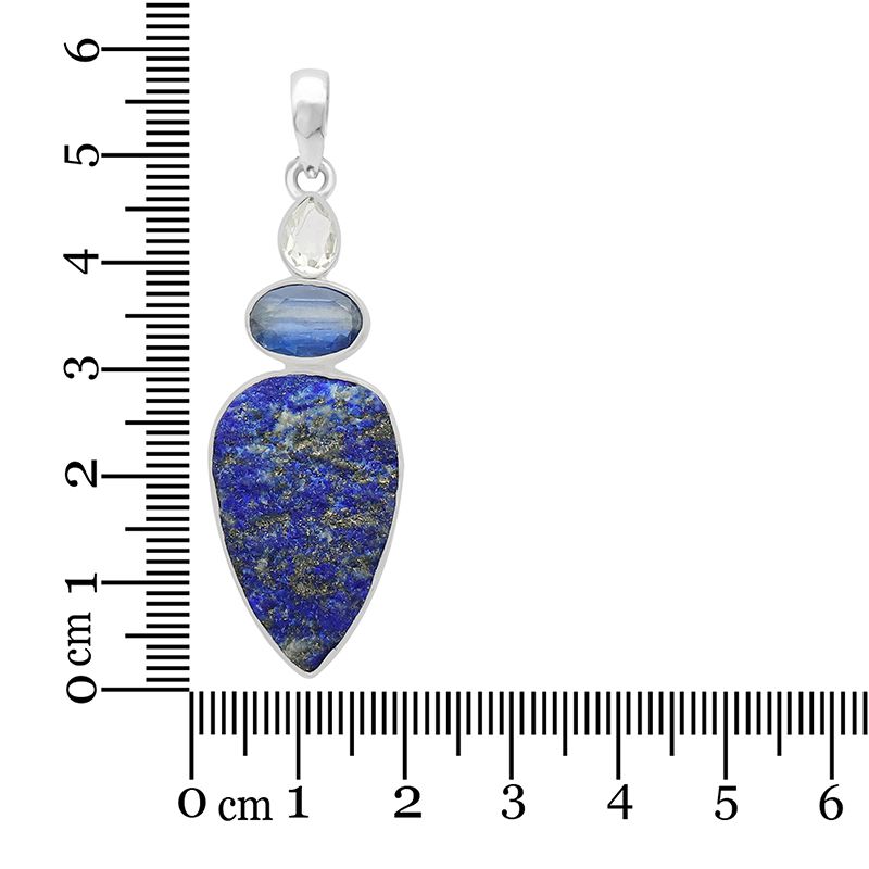 healing crystal jewelry: lapis lazuli pendant