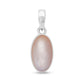Peach Moonstone Sterling Silver Pendant - Oval
